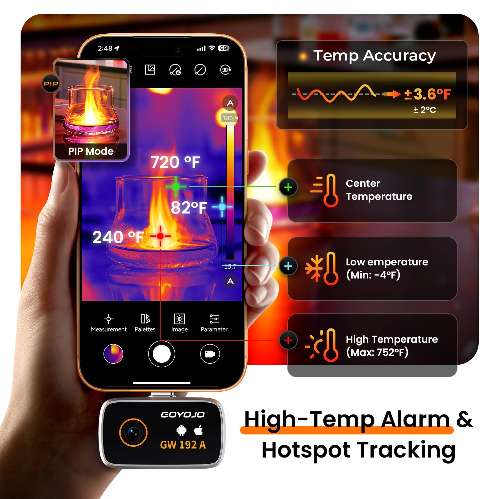 GOYOJOサーモグラフィー サーマルカメラ 赤外線カメラ 日本語取扱説明書付き Amazon.co.jp: GOYOJO サーモグラフィー サーマルカメラ 赤外線カメラ